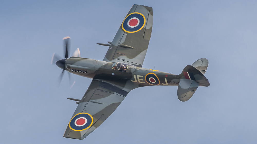 Spitfire MV268 at Duxford Battle of Britain 2018