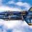 USN Blue Angels Mirrored Inverted Dirty Pass