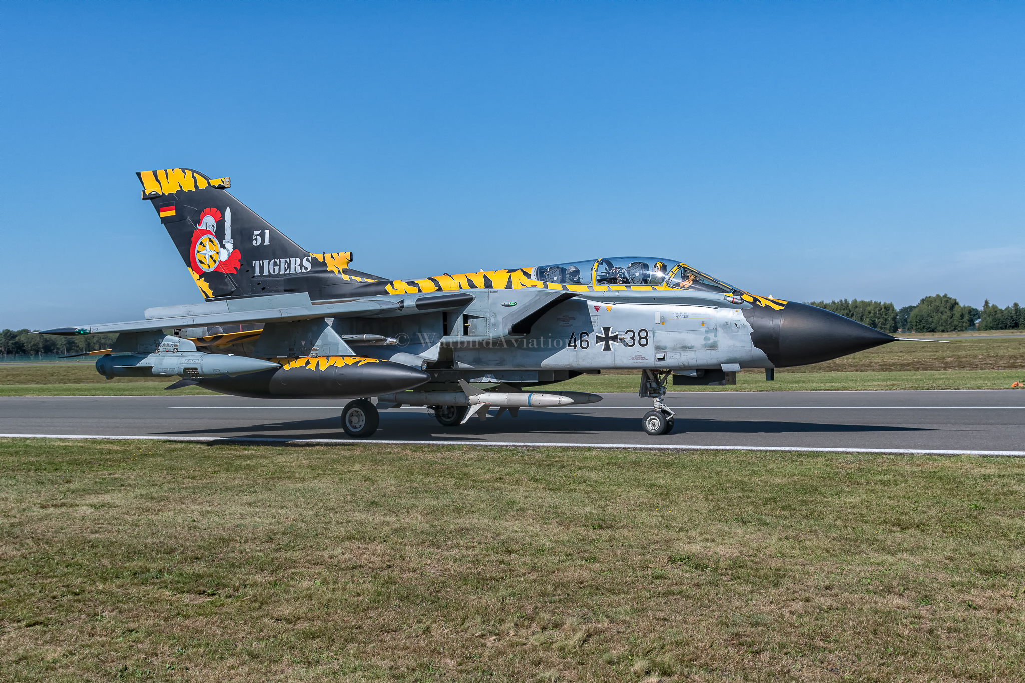 Luftwaffe (German Air Force) Panavia Tornado ECR 4638 51 Tigers @ Belguim Air Force Days Arrivals/Spotters Day 2023