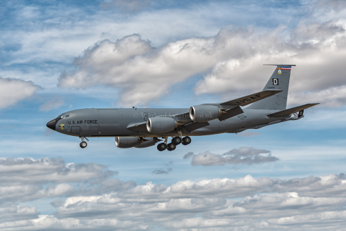 United States Air Force Boeing KC-135T Stratotanker 60-0335 "Big Gas Bird" landing at RIAT 2022